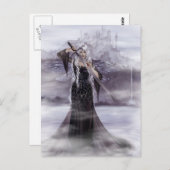 アバロン葉書の女性 ポストカード (正面/裏面)
