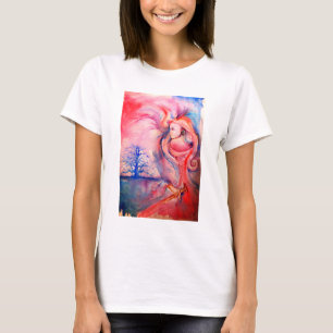 アバロン魔法とミステリーピンクブルーファンタジー Tシャツ