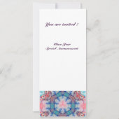 アバロン サイケデリック ソフトピンク パープル ブルー 招待状 (裏面)