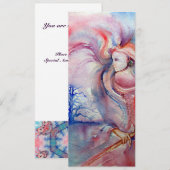 アバロン サイケデリック ソフトピンク パープル ブルー 招待状 (正面/裏面)