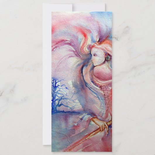 アバロン サイケデリック ソフトピンク パープル ブルー 招待状 (正面)