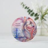 アバロン マジック＆ミステリー ソフトピンク ブルー ホワイト 招待状 (スタンド正面)