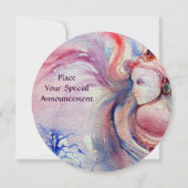 アバロン マジック＆ミステリー ソフトピンク ブルー ホワイト 招待状 (裏面)