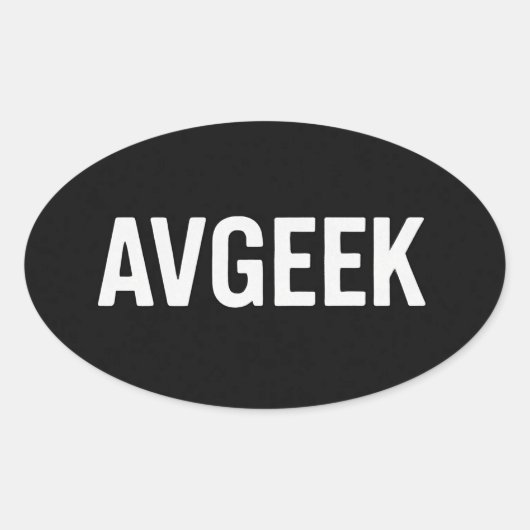 アバンジェックのシール 楕円形シール (正面)