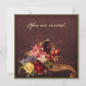 アバンダスの花束 招待状 (正面)