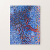 アバンド(夕べ)：赤い木 – ピートモンドリアン- ジグソーパズル (縦)