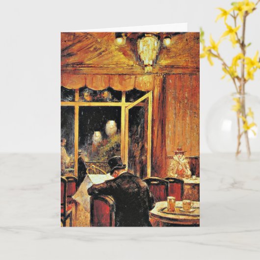 アバーエンドカフェバウアー絵画は有名だ。 カード (黄色い花)