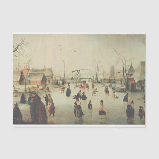 アバーキャンプアイススケートで滑るインアヴィレッジティッシュペーパー 薄葉紙 (正面)