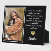 アバーンスザレインボーブリッジキングチャールズスパニエル犬 フォトプラーク (側面)