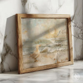 アバ航海のトロス絵を描ヴィンテージサニービーチ ポスター