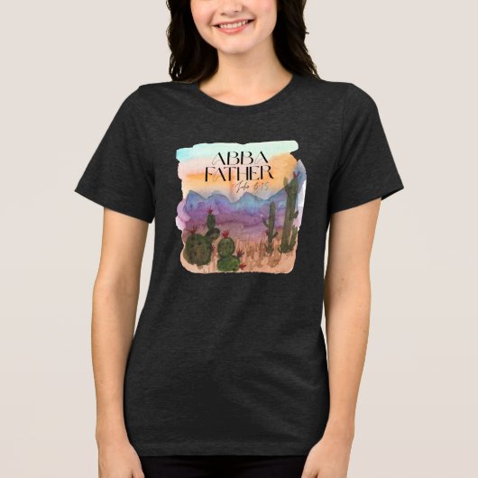 アバ・ファーザー水彩画 トライブレンドＴシャツ (正面)