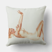 アパインアップガールアートバイアルベルト・ヴァーガス クッション (裏面)