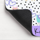 アパカラマパーソナライズされたピカラフルックパープル マウスパッド (コーナー)