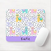 アパカラマパーソナライズされたピカラフルックパープル マウスパッド (マウス)