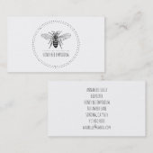 アパシンプルルハニービーインサークルラウンドビーキーパー 名刺 (正面/裏面)