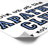 アパシーおもしろいクラブのポスター ポスター (角)