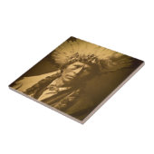 アパッシュのインディアンの酋長のガーフィールドJicarillaのヴィンテージ タイル (側面)