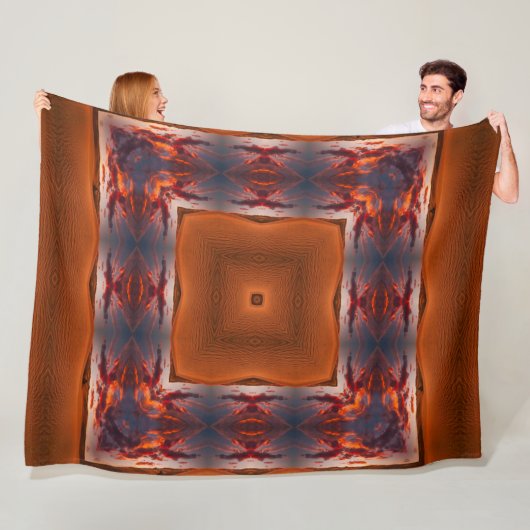 アパッシュのシャーマンの天然砂漠の種族の精神の曼荼羅 フリースブランケット (インサイチュ)