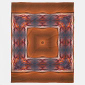 アパッシュのシャーマンの天然砂漠の種族の精神の曼荼羅 フリースブランケット (正面)