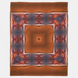 アパッシュのシャーマンの天然砂漠の種族の精神の曼荼羅 フリースブランケット