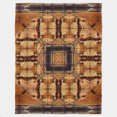 アパッシュの原産のシャーマンの種族の精神の曼荼羅 フリースブランケット (正面)