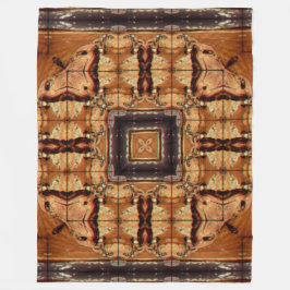 アパッシュの原産のシャーマンの種族の精神の曼荼羅 フリースブランケット