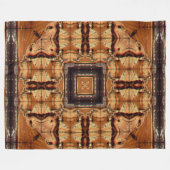 アパッシュの原産のシャーマンの種族の精神の曼荼羅 フリースブランケット (正面(横))