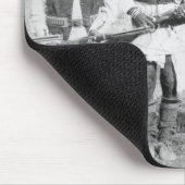 アパッシュの彼の戦士のGeronimoそして3、1886年(b マウスパッド (コーナー)