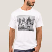 アパッシュの彼の戦士のGeronimoそして3、1886年(b Tシャツ (正面)