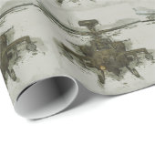 アパッシュの攻撃用ヘリコプター ラッピングペーパー (ロールコーナー)