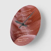 アパッシュの結婚式の天恵渓谷の写真の時計のカスタム ラウンド壁時計 (傾斜)