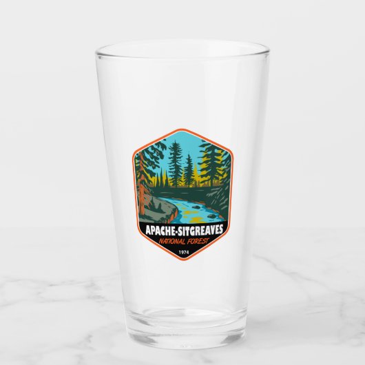 アパッチシットグレーブズナショナルフォレストヴィンテージ タンブラーグラス (正面)