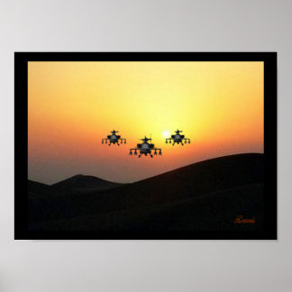 アパッチヘリコプタ ポスター