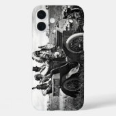 アパッチ及びジェロニモ駆動モータ車白黒 Case-Mate iPhoneケース (裏面)