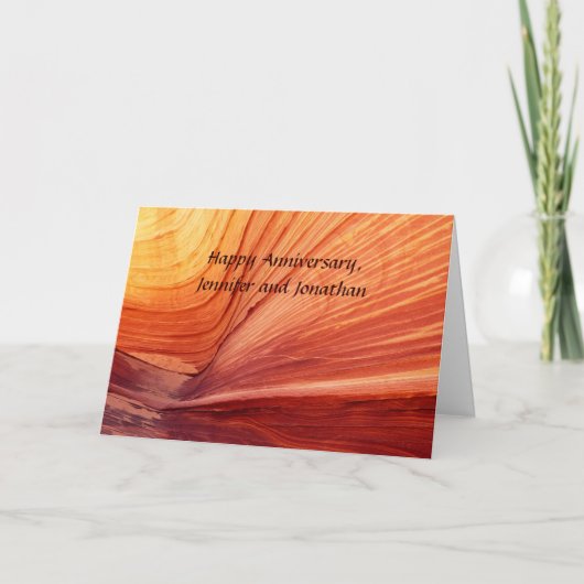 アパッチ族の結婚式の祝福　記念日おめでとうございます カード (正面)