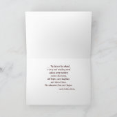 アパッチ族の結婚記念日の祝福 カード (内部)