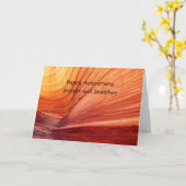 アパッチ族の結婚記念日の祝福 カード (黄色い花)