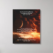 アパッチ結婚の月賛美と宇宙 キャンバスプリント (正面)