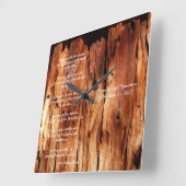 アパッチ結婚の賛美のカスタム角壁時計 スクエア壁時計 (傾斜)