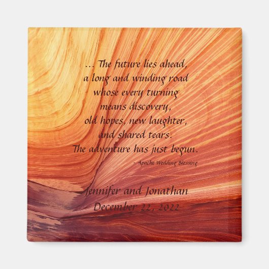 アパッチ結婚の賛美南西方磁石 マグネット (正面)