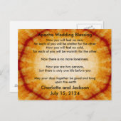 アパッチ結婚の賛美古い紙 ポストカード (正面/裏面)