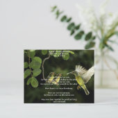 アパッチ結婚の賛美母ハミングバード ポストカード (スタンド正面)