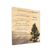 アパッチ結婚の賛美淡い茶色の石と木 メタルプリント (アングル)