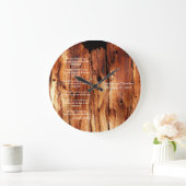 アパッチ結婚ズ賛美のカスタムラウンドまたはスクエア ラージ壁時計 (ホーム)