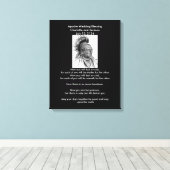 アパッチ結婚ズ賛美・オジブワ・チーフ キャンバスプリント (インサイチュ (ウッドフロア))