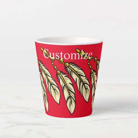アパッチ羽根サンダー_コーブ カフェラテマグ (正面)