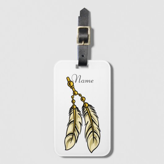 アパッチ羽根サンダー_コーブ ラゲッジタグ (正面縦)