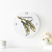 アパッチ羽根サンダー_コーブ ラージ壁時計 (ホーム)