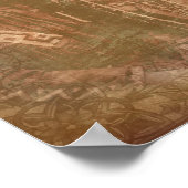 アパッチ賛美の先住民・アメリカン・カップル ポスター (角)