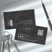 アパモダンートメントロゴブラックアンドホワイト不動産仲介業者 名刺